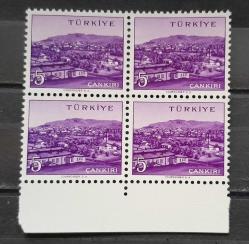 SEHIRLER,1958-60,  CANKIRI. 5 kr 4 BLOK DAMGASIZ