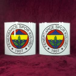 FENERBAHÇE SPOR KULÜBÜ 1907 BİR ÇİFT APLİK AYDINLATMA CAMLARI