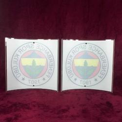 FENERBAHÇE SPOR KULÜBÜ 1907 BİR ÇİFT APLİK AYDINLATMA CAMLARI