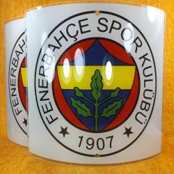 FENERBAHÇE SPOR KULÜBÜ 1907 BİR ÇİFT APLİK AYDINLATMA CAMLARI