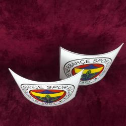 FENERBAHÇE SPOR KULÜBÜ 1907 BİR ÇİFT APLİK AYDINLATMA CAMLARI