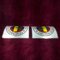 FENERBAHÇE SPOR KULÜBÜ 1907 BİR ÇİFT APLİK AYDINLATMA CAMLARI