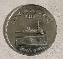 Dünya Filateli Fuarı İstanbul 1996 Madalyon