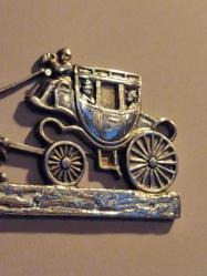 Pirinç Duvar Dekoru. Atlı model