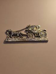 Pirinç Duvar Dekoru. Atlı model