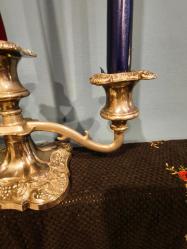 3 kollu avrupa şamdan