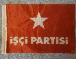 LOT.12 » ÇOK NADİR İŞÇİ PARTİSİ BAYRAĞI.