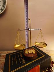 Pirinç ve Ahşap Terazi