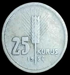LOT.1 » 1936 25 Kuruş Gümüş 3gr