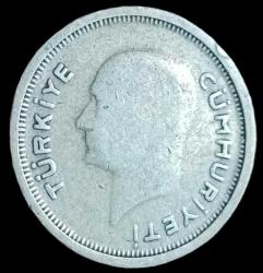 1936 25 Kuruş Gümüş 3gr