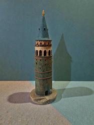 vintage Galata Kulesi polyester biblo & 19 cm