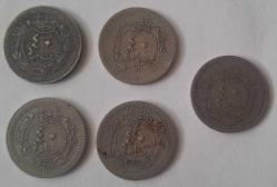 1327 40 PARA MEHMET REŞAT 5 ADET