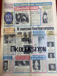 HAFTA SONU GAZETESİ DOĞUM GÜNÜ GAZETESİ (TURKİSH NEWSPAPER) - 5 MART 1970 - Yıl:3 Sayı:163 -Yeni Çıkan Plaklar listesi -Kartal Tibet-Devlet Devrim-Semire Semir-Cihan Işık-Saliha Tekneci-Nilüfer Koçyiğit-Müzeyyen Senar-Adem Yener-Arzu Okay-Belgin Doruk-Ayla Algan-Selda Alkor-Leyla Sayar-Erkan Özerman-Türkan Şoray-Cem Karaca-Kamuran Akkor-Berrin Işık-Hülya Tuğlu-Semiramis Pekkan-Orhan Günsiray-Liz Taylor-Richard Burton-Luiz Trenova-Gönül Yazar-Menduh Ün-Bahri Türe-Fatma Girik-Feraye-Metin Erksan-Sevda Ferdag-İrfan Özaya-Olcan Tekgül-Hülya Darcan-Behçet Nacar-Zeki Alasya-Murat Soydan-Sevim Suna-Frank Sinatra-Charles Bronson-Nathalie Delon-Louis Malle-Yves Montand-Zeki Müren-Güneri Tecer-Yaşar Özel-Çetin Korkut-Ekrem Erdoğdu-Başak Karahan-Zülfikar Gencer-Dr Reki Ühal-Arif Mardin-David Alexandre-Charles Aznavour-Petula Clark-Ömür Göksel-Mihri Bahar-Aysel Türkoğlu-Gülcan Opel-Bayram Koca-Selahattin Alpay-Belkiş Özener-İsmet Nedim-Ferdi Yurdum Her ay 1000 plâk dağıtıyoruz-Filimciler 5 yıldızı