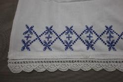 Mavi Kanaviçe YASTIK  100 x 95 cm