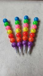 emoji top yumutlayan kurşuk kalem 4lü