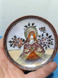 P6-----EL DEKORLU KÜÇÜK BOY ÇİN PORSELEN TABAK