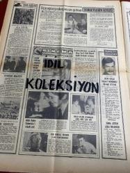 HAFTA SONU GAZETESİ DOĞUM GÜNÜ GAZETESİ (TURKİSH NEWSPAPER) - 16 NİSAN 1970 - Yıl:4 Sayı:169 -Yeni Çıkan Plaklar listesi -Betül Işıl-Ertem Göreç-Zeki Tükel-Cüneyt Arkın-Sema Özcan-Müberra Arıkan-Suna Özden-Müjdat Gezen-Figen Say-Ayhan Işık-Göksel Arsoy-Sevda Aydan-Sevda Ferdag-İzzet Günay-Saime Sinan-Timur Selçuk-Engin Çağlar-Nilüfer Koçyiğit-Parla Şenol-Özdemir Güreli-Semra Yıldız-Bülent Oral-Alain Delon-Marie Versini-Romy Schneider-Shirley MacLaine-Kirk Douglas-Avni Anıl-Kamuran Akkor-Önder Bali-Orhan Şevki-Turhan Yalçın-Güngör Erdoğan-Erol Deran-İlham Gencer-Baki Duyarlar-Adriano Celentano-Nicola Di Bari-Sergio Endrigo-Zeki Müren-Kerem Güney-Sevgi Sun-Hafız Ahmet Sarıcaoğlu-Adnan Varveren-Nevzat Ayaz Söhretli yıldızlar filmcilere cephe aldı-Cüneyt Arkın’ı nişanlısı dövdü-5 sanatçı Ankara’da saç saça kavga etti-İranlılar Ayhan Işık’a el attılar-Göksel Arsoy’un evine hırsız girdi-Sema Özcan’la İzzet Günay’ın arası açıldı-Müzisyenlerin seçim mücadelesi hızlandı-Sevda Aydan aradığı eser