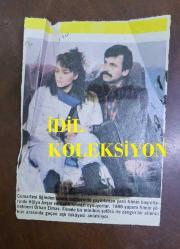 HÜLYA AVŞAR'IN DERGİDEN KESİLME FOTOĞRAFI - 11 x 8 cm EBADINDA - HÜLYA AVŞAR & SALİH KIRMIZI