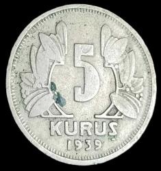 LOT.8 » 1939 5 Kuruş