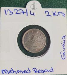 5. Mehmed Reşad · 2 Kuruş · (1327/4) · Kostantiniye · Gümüş