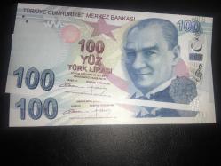 9. EMİSYON 100 TÜRK LİRASI  C 086 335974-335975    ( 2 Lİ SERİ TAKİPLİ ) ÇİL  TCM 0006