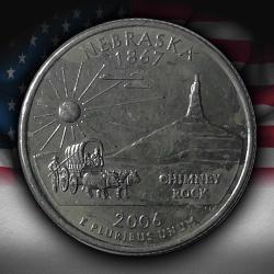 ABD 2006 Yılı ¼ Dolar Nebraska ÇİLALTI