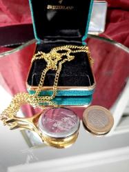 İSVİÇRE MONTINE  MARKA ORJİNAL KUTUSUNDA KOLYE SAAT