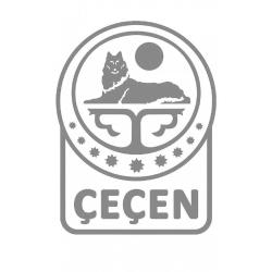 Çeçen Bayrak Folyo Kesim Etiket Gümüş (15 x 11 cm)