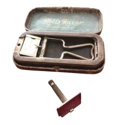 Rolls Razor - Silver Plated Case / Traş bıçağı ve bileme - 1930'lar