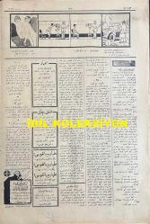 Osmanlıca Akbaba Mizah Dergisi-Gazetesi, Orijinal Dönem Basım, (Ottoman Magazine-Newspaper) - 25 Ekim (Teşrin-i Evvel) 1926 - Sayı: 406 - Karikatürist Ramiz Gökçe'nin Benito Mussolini'yi Tasvir Eden Çalışması: Gazetelerden: Mussolini Bu Sefer de Fransızlardan Suriye'yi İstiyormuş! 