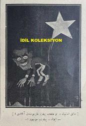 Osmanlıca Akbaba Mizah Dergisi-Gazetesi, Orijinal Dönem Basım, (Ottoman Magazine-Newspaper) - 25 Ekim (Teşrin-i Evvel) 1926 - Sayı: 406 - Karikatürist Ramiz Gökçe'nin Benito Mussolini'yi Tasvir Eden Çalışması: Gazetelerden: Mussolini Bu Sefer de Fransızlardan Suriye'yi İstiyormuş! 