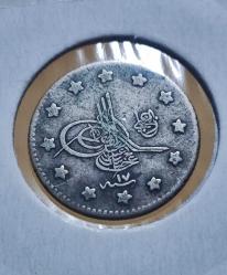 2. Abdülhamid · 1 Kuruş · (1293/17) · Kostantiniye · Gümüş