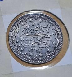 2. Abdülhamid · 5 Kuruş · (1293/32) · Kostantiniye · Gümüş