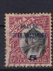 LOT.11 » Şili 1910 Juan Fernandez Adaları  sürşarjlı- Colomb görselli- damgalı pul