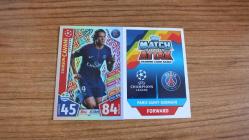 Topps 2017-18 UEFA Champions League Edinson Cavani Paris Saint-Germain Hot Shot Kart No:269 ( El Matador )