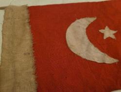 ANTİKA ASKER CEBİ BAYRAĞI. KOLEKSİYONLUK.