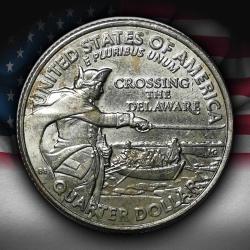 ABD 2021 YILI ¼ Dolar Delaware Nehri'ni Geçiş ÇİLALTI