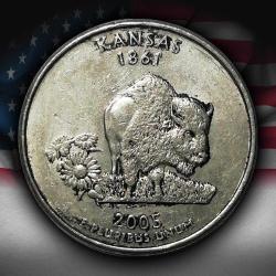 ABD 2005 YILI ¼ Dolar Kansas ÇÇT