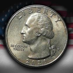 ABD 2021 YILI ¼ Dolar Delaware Nehri'ni Geçiş ÇİLALTI