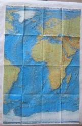 HARİTA: Dev Dünya Haritası - Atlas, Ölçek: 1:18.300.000