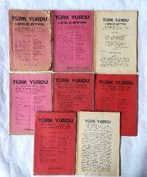 TÜRK YURDU Türklerin Faydasına Çalışır. Onbeş Günde Bir Çıkar, 1 Eylül 1942 - 1-15 Sonkanun 1943, Sayı: 1 - 8, 1 - 2 [3. SERİ TAKIM, 8 ADET 10 SAYI]