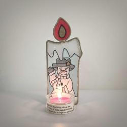 Kış Temalı Cam Mumluk