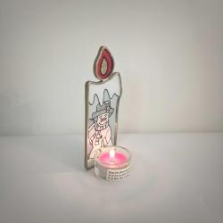 Kış Temalı Cam Mumluk