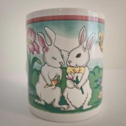 Tavşan Kulplu Vintage Kupa - Damgasız