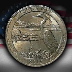 ABD 2015 YILI ¼ Dolar Dalaware - Bombay Hook ÇİL (-)