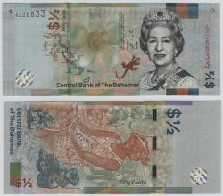 Bahamalar 2019 Yılı ½ Dolar (50 Cent) ÇİL