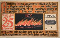 Almanya Notgeld Yabancı Kağıt Para