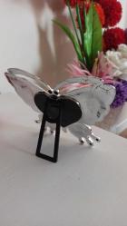 kelebek model magnetli plastik pembe resim çerçevesi & 16x13 cm