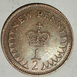 İNGİLTERE 1971    1/2  PENNY