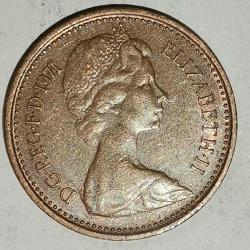 İNGİLTERE 1971    1/2  PENNY